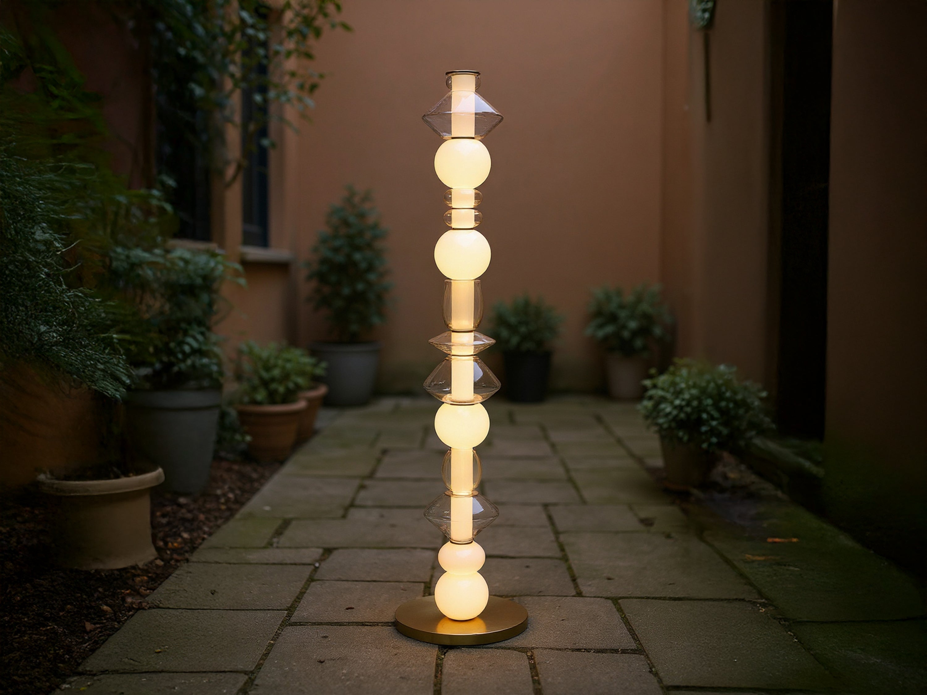 Customized Handmade Glass Floor Lamp